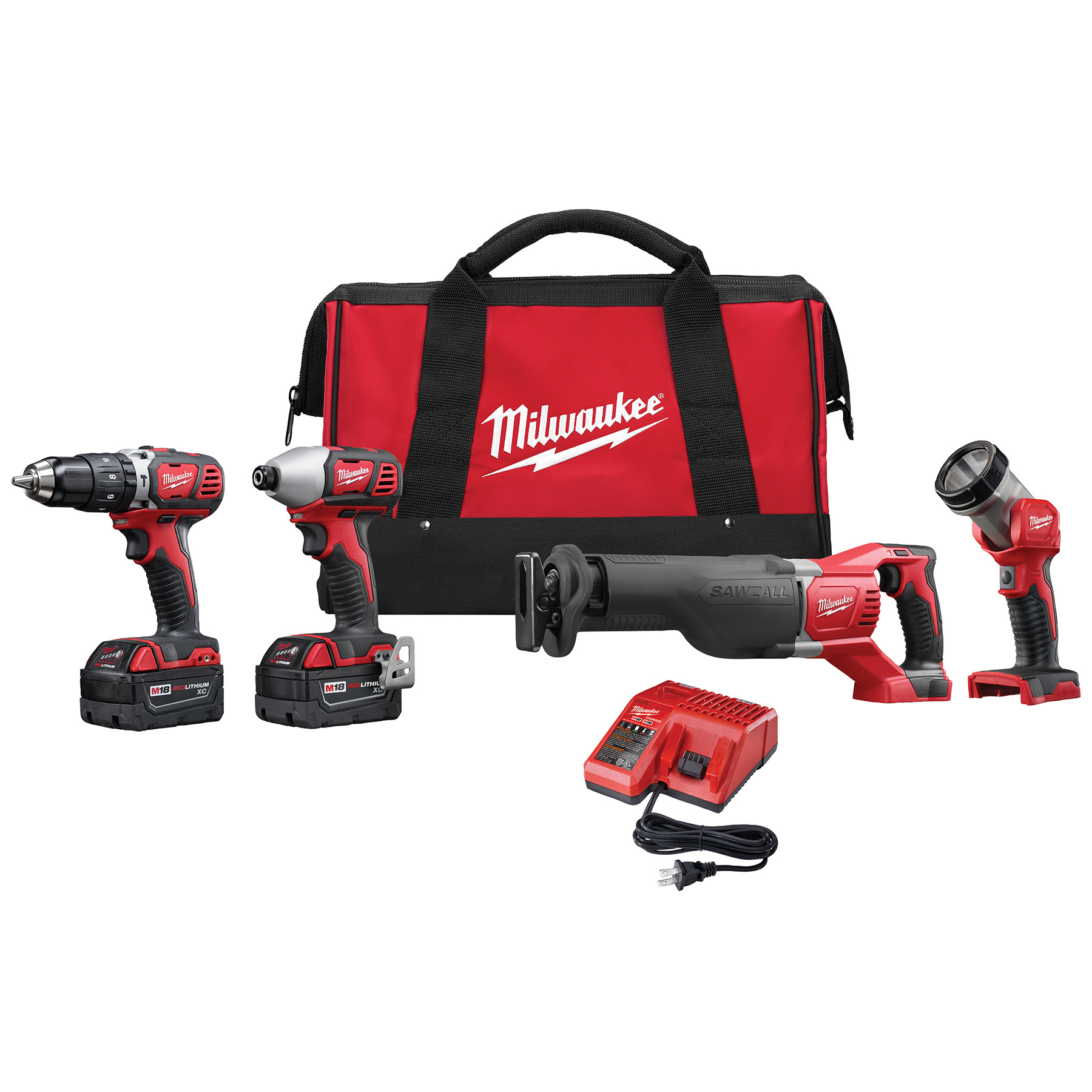 Milwaukee M18 4 Tool Combo Kit from GME Supply